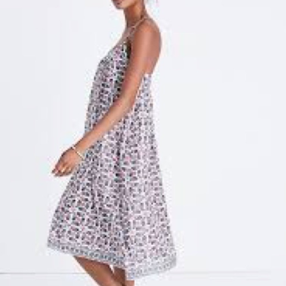 Madewell Cross-Back Cami Dress Bandana Paisley Sz 10